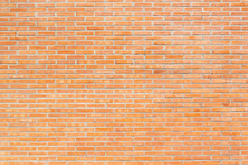Brick wall with red brick, red brick background.