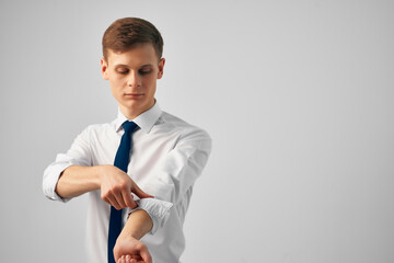 man in shirt with tie professional manager job official