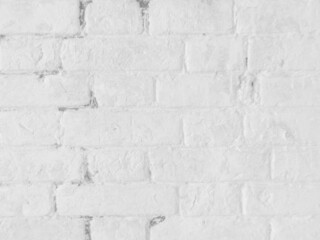 White old brick wall texture background design material.      