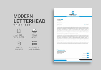 Naklejka premium Letterhead Template