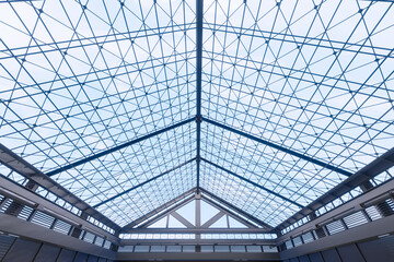 Empty hall exhibition centre.The backdrop for exhibition stands, booth,market,garage.Conversation for activity.Big Arena for entertainment,event,sports.Indoor for agricultural organic farm.3d render.