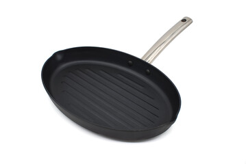 Nonstick oval grill pan