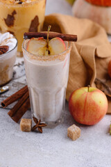 Autumn spiced apple pie smoothie