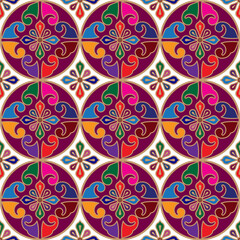 colorful batik pattern