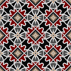 colorful batik pattern vector