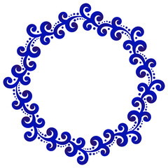 Porcelain floral round