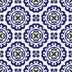 Seamless Chinese batik pattern
