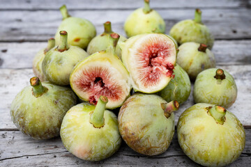 Ripe and sweet figs, a healthy sweet