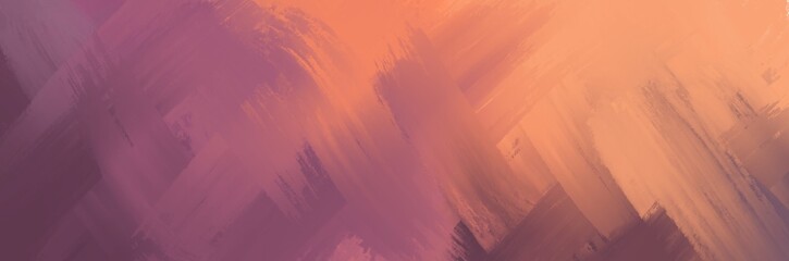 Unique painting art with purple and orange paint brush for presentation, card background, wall decoration, or t-shirt design