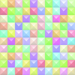 Fototapeta premium Colorful geometric background. Mosaic tiles. Vector illustration. 