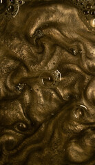 yellow textured water with bubble