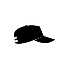 Baseball cap icon isolated on white background