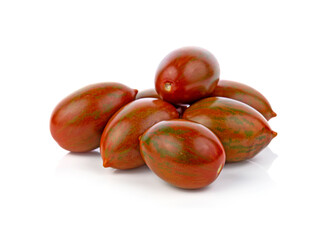  cherry tomatoes isolated on white background