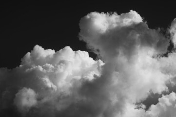 Dramatic black and white cloudscape