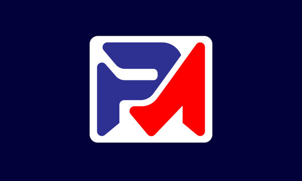 MP, PM Abstract Letters Logo Emblem Monogram