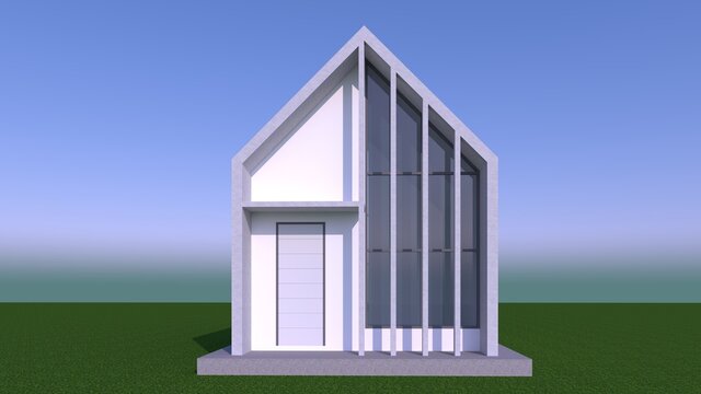 3D rendering nordic house style