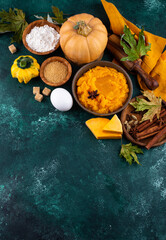 Ingredient for cooking pumpkin pie