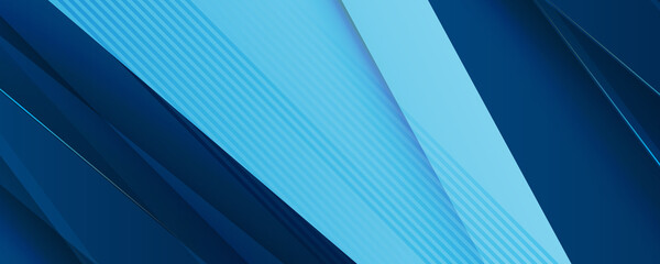 Light blue and dark blue contrast color technology banner background