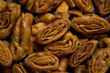 close up of the deep-fried dough