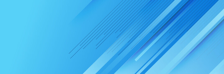 Fototapeta premium Light blue abstract banner background