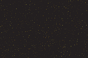 Tiny Confetti Creative. Gold Round Xmas. Yellow Bubble Circle. Golden Falling Sparkle. Orange Glitter Wedding. Texture Creative. Gold Carnival Explosion. Birthday Vector.