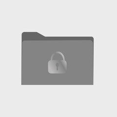 Fototapeta premium open folder icon. Folder with documents on white background, vector