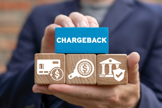 Financial concept of chargeback. Charge back - cancel of electronic payment and return money.