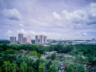 Fototapeta premium View of Serdang and Putrajaya city.