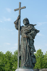 Moscow. Monument to Prince Vladimir on Borovitskaya Square
