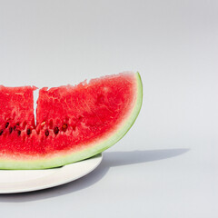 watermelon summer gray background