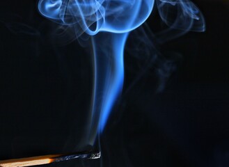 incense stick with smoke
