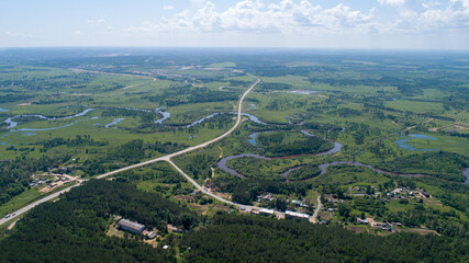 Near a gas processing plant in the Amur region