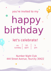 Birthday Invitation 

