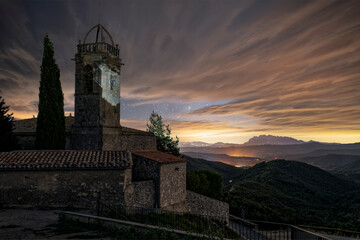 Vistas de Montserrat desde el observatorio de Castelltallat