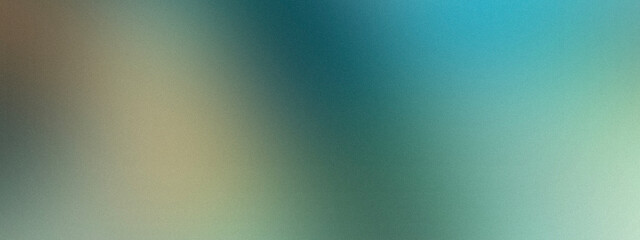 Obraz premium Aqua lo-fi grainy gradient texture. Turquoise gradient background. Textured noise. Spray Paint Brush. Light blue blurred backdrop for template banner, creative minimal poster. Natural water wallpaper.