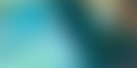 Aqua lo-fi grainy gradient texture. Turquoise gradient background. Textured noise. Spray Paint Brush. Light blue blurred backdrop for template banner, creative minimal poster. Natural water wallpaper.