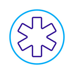 Medical Emergency Care glyph vector icon
