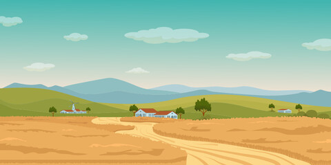 Naklejka premium Farm Background