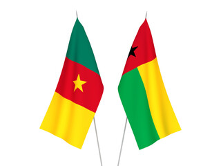 Republic of Guinea Bissau and Cameroon flags