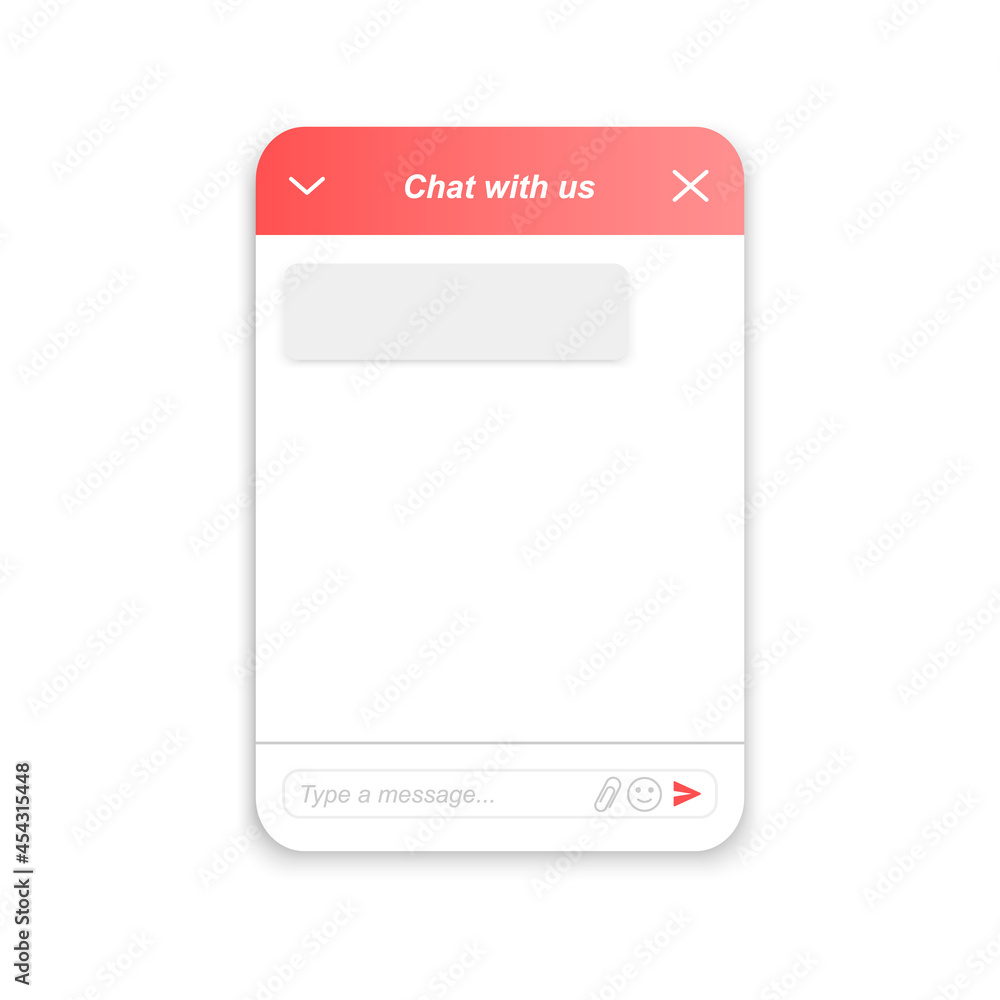Wall mural life chat customer service template. chatbot window form. virtual assistant example. mobile messenge