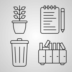 Office Icon Set Vector illustration EPS