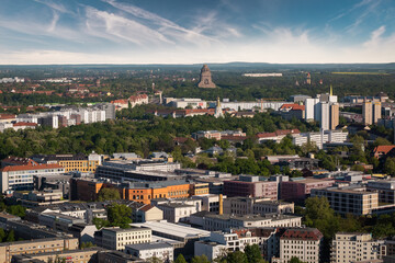 Beautiful skyline of Leipzig, Germany