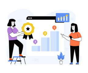 Fototapeta premium Website Ranking