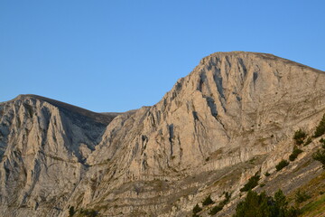 landscape with blue sky