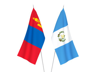 Mongolia and Republic of Guatemala flags