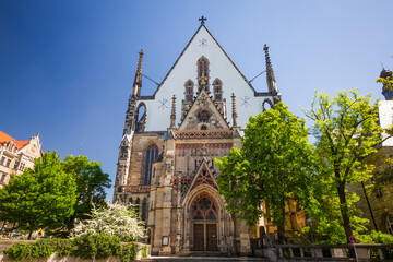 Fototapeta na wymiar St. Thomas Church in Leipzig, Germany
