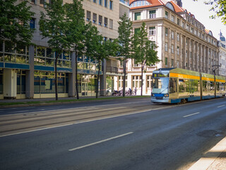 Naklejka premium Leipzig Tram