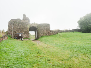 Main entrance into rest of ruin of stronghold  Lichnice
