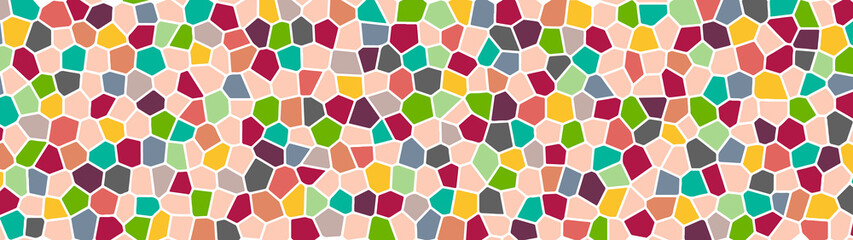 Halftone squares. Vector stylized geometric pattern and background. Falling pixels. Abstract mosaic. Vector illustration.