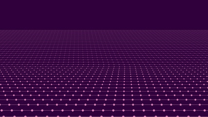 Abstract digital wave of particles. 3d futuristic background illustration. Digital background. Vector illustration